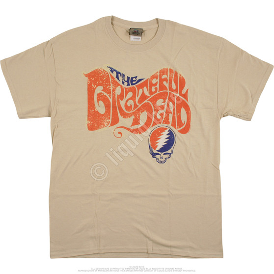 Liquid Blue The Grateful Dead Tan T-Shirt