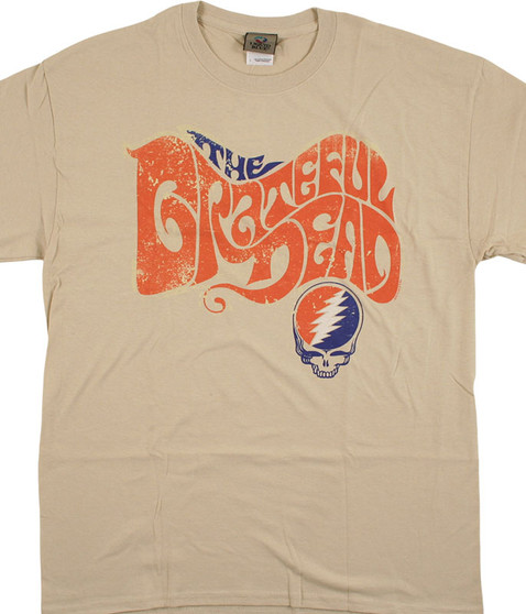 liquid blue The Grateful Dead Tan T-Shirt