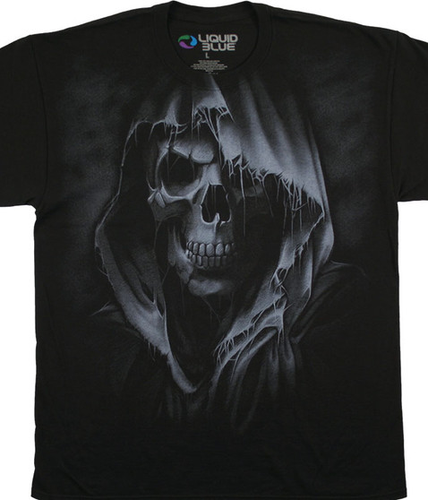 liquid blue The Reaper Black T-Shirt