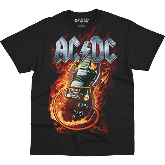 Liquid Blue Thunderstruck Black T-Shirt