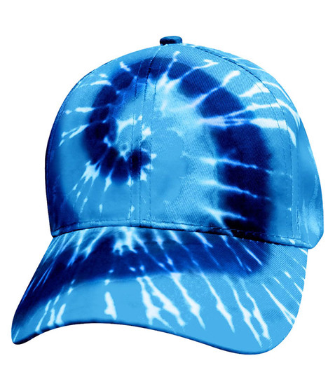 liquid blue Tie-Dye Blue Spiral Hat
