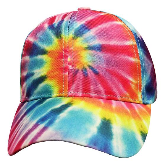 Liquid Blue Tie-Dye Pastel Spiral Hat