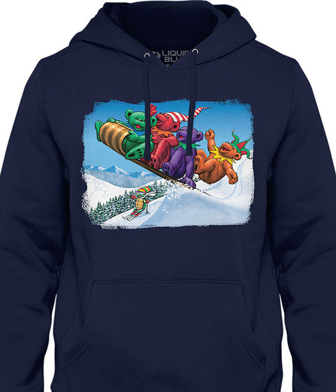 liquid blue Toboggan Bears Hoodie