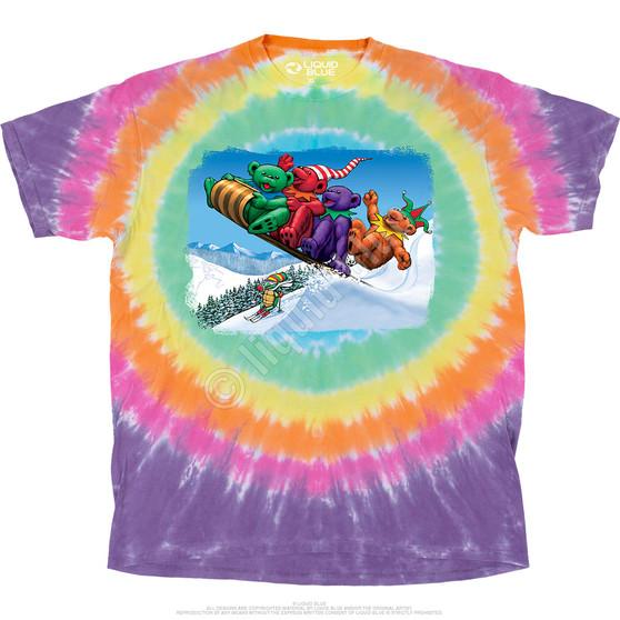 Liquid Blue Toboggan Bears T-Shirt