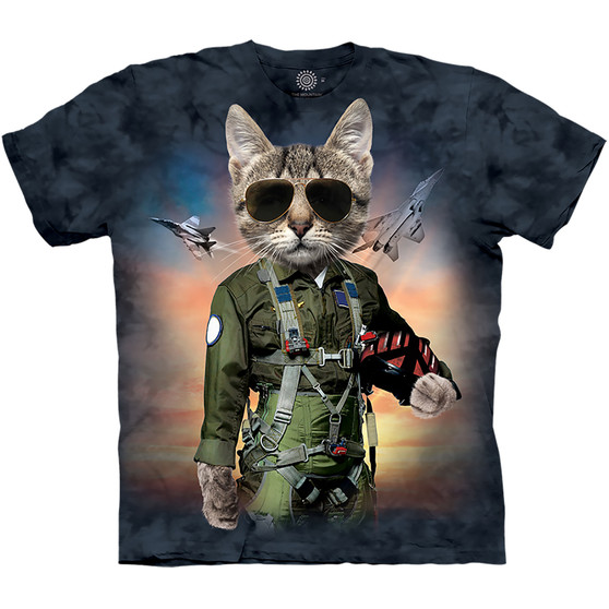 Liquid Blue Tom Cat Classic Cotton T-Shirt