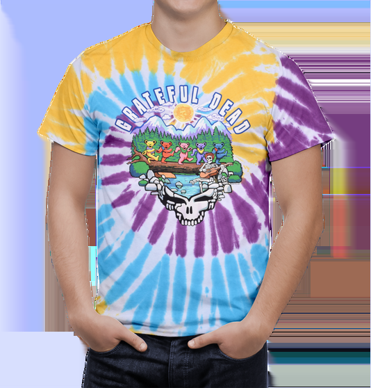 Liquid Blue Trail Walk Tie-Dye T-Shirt