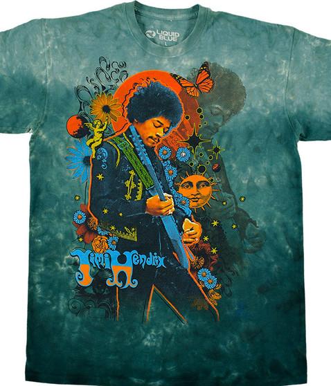 liquid blue Trippy Jimi Tie-Dye T-Shirt
