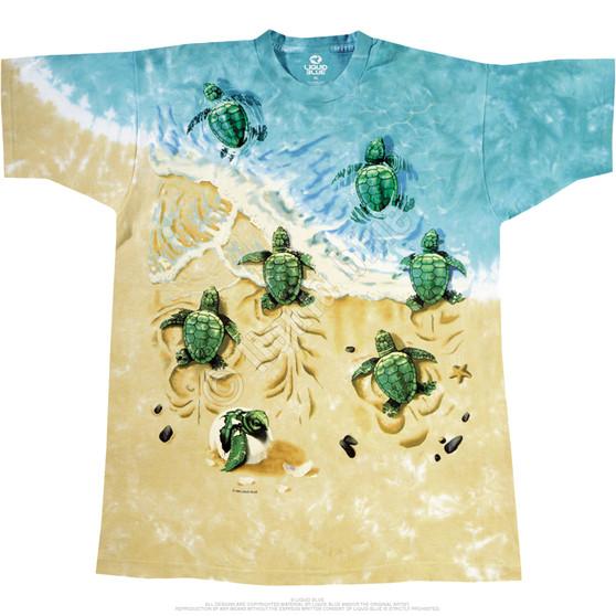 Liquid Blue Turtle Beach Tie-Dye T-Shirt