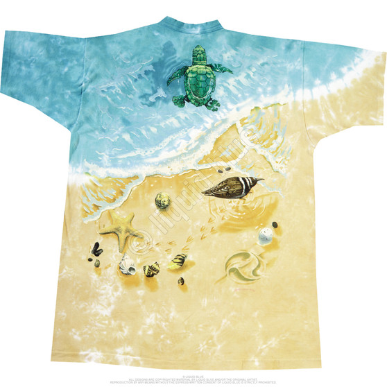 Liquid Blue Turtle Beach Tie-Dye T-Shirt