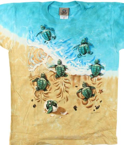 liquid blue Turtle Beach Youth Tie-Dye T-Shirt