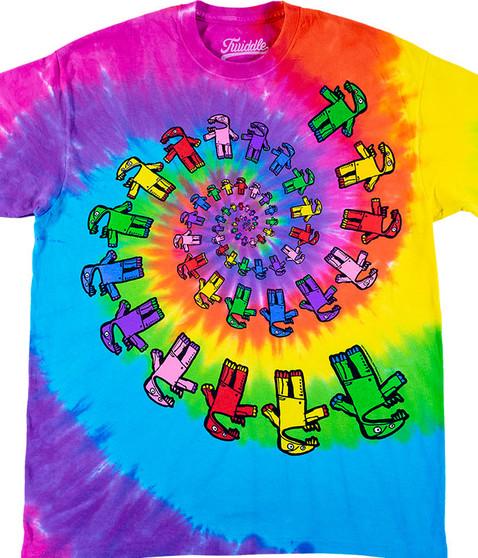 liquid blue Twiddle Spiral Tie-Dye T-Shirt