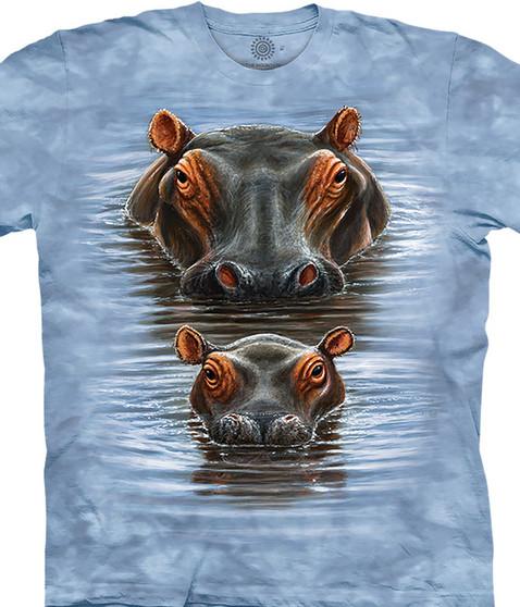 liquid blue Two Hippos Classic Cotton T-Shirt