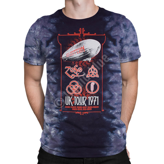 Liquid Blue Uk Tour 1971 Tie-Dye T-Shirt