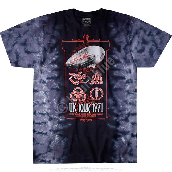 Liquid Blue Uk Tour 1971 Tie-Dye T-Shirt