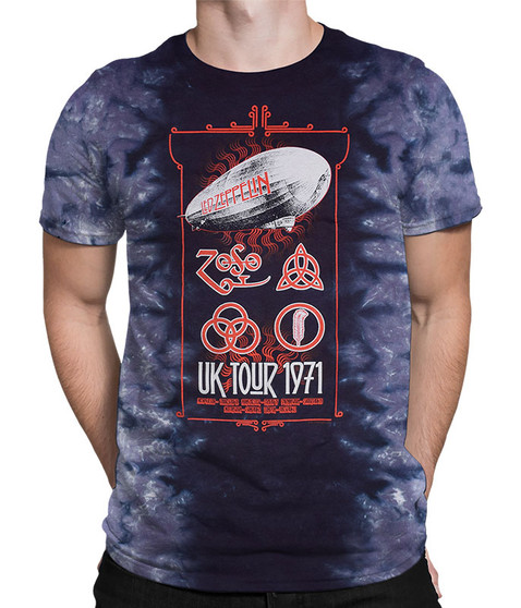 liquid blue Uk Tour 1971 Tie-Dye T-Shirt