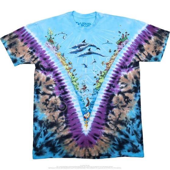Liquid Blue Underwater Tie-Dye T-Shirt