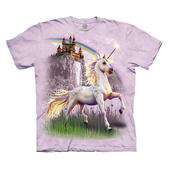 Liquid Blue Unicorn Castle Kids' T-Shirt