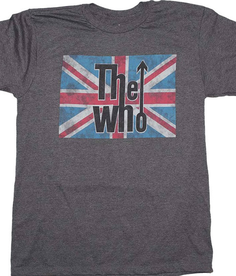liquid blue Union Jack Grey T-Shirt