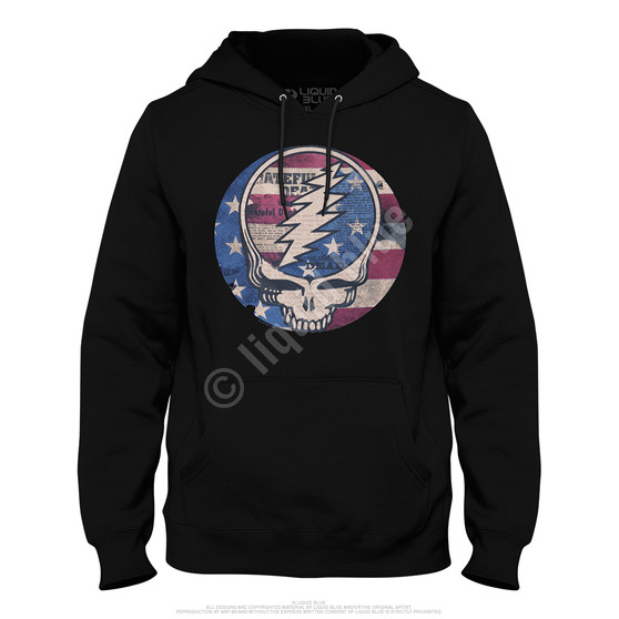 Liquid Blue USA Distressed SYF Black Hoodie