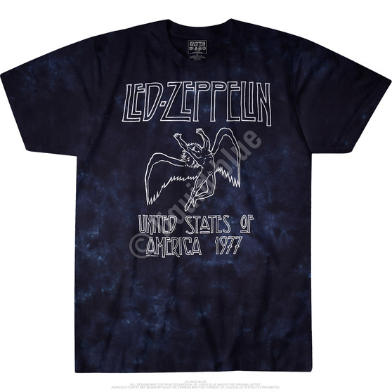 Liquid Blue Usa Tour 77 Tie-Dye T-Shirt