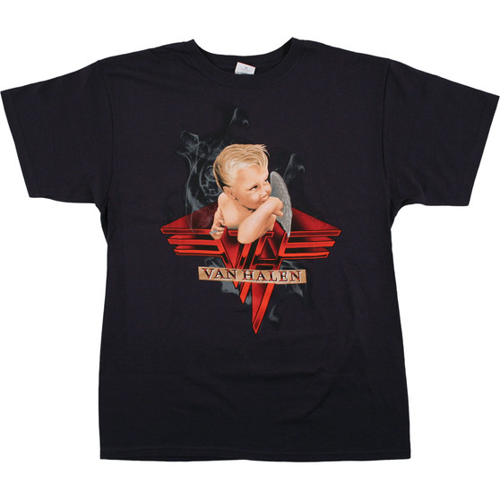 Liquid Blue Van Halen Smoking Navy T-Shirt