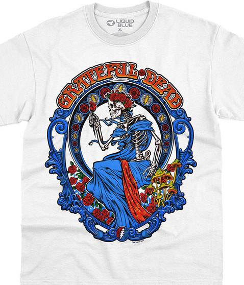 liquid blue Vintage Bertha White T-Shirt