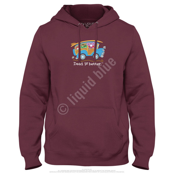 Liquid Blue Wagon Dead Is Better Hoodie