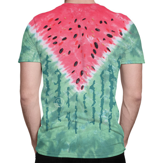 Liquid Blue Watermelon Tie-Dye T-Shirt