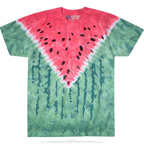 Liquid Blue Watermelon Tie-Dye T-Shirt