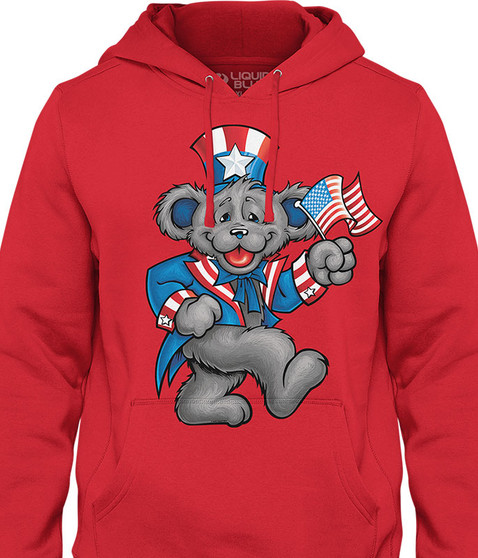 liquid blue Wave That Flag Hoodie