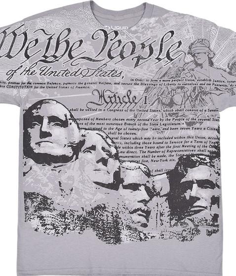 liquid blue We The People Grey T-Shirt