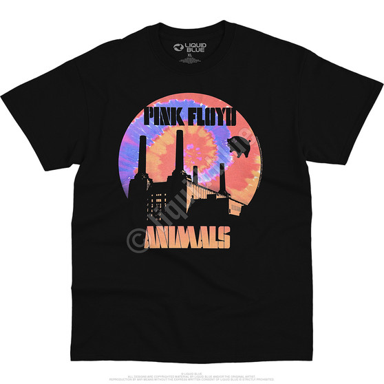 Liquid Blue When Pigs Fly Black T-Shirt