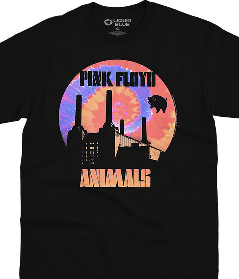 liquid blue When Pigs Fly Black T-Shirt