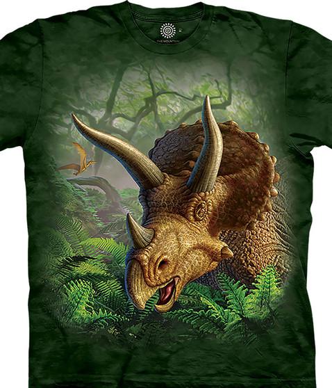 liquid blue Wild Triceratops Kids' T-Shirt
