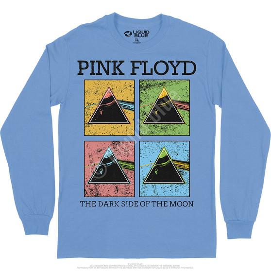 Liquid Blue Window Pane Long Sleeve T-Shirt