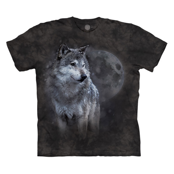Liquid Blue Winter Eve Wolf Kids' T-Shirt