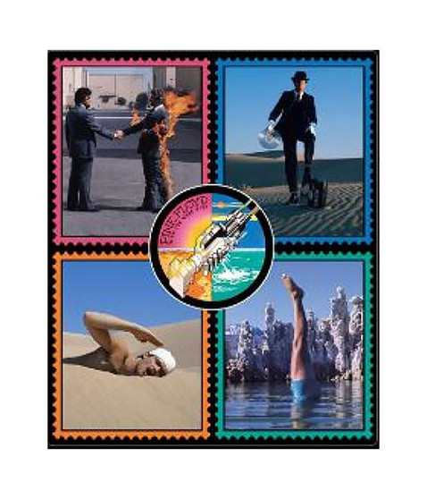 liquid blue Wish You Were Here Fleece Blanket