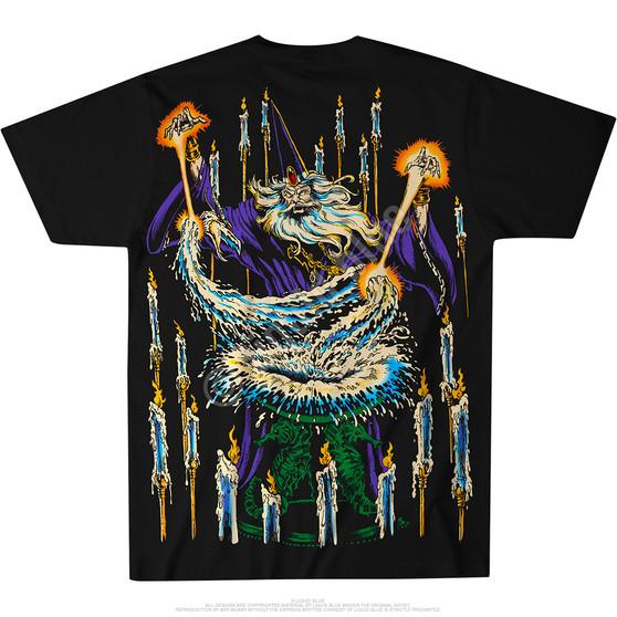Liquid Blue Wizard Black T-Shirt