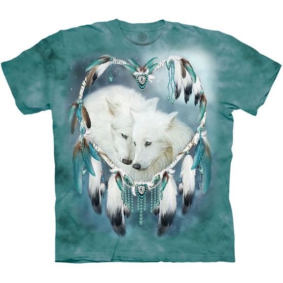 Liquid Blue Wolf Heart Classic Cotton T-Shirt