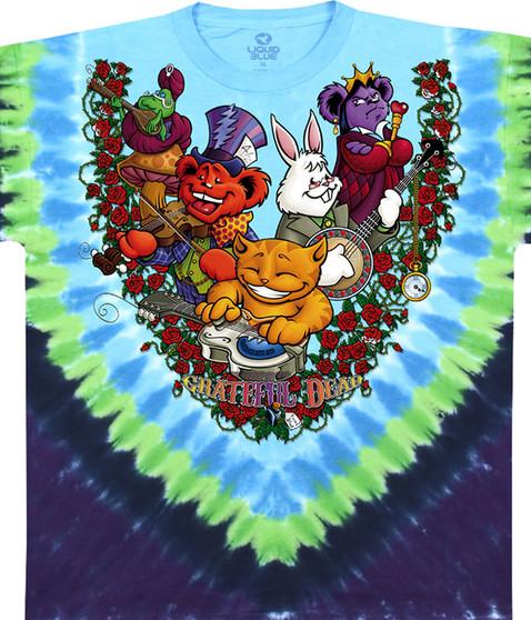 liquid blue Wonderland Jamband Tie-Dye T-Shirt
