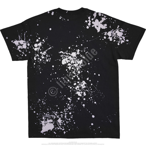 Liquid Blue Woodcut Havok Black T-Shirt