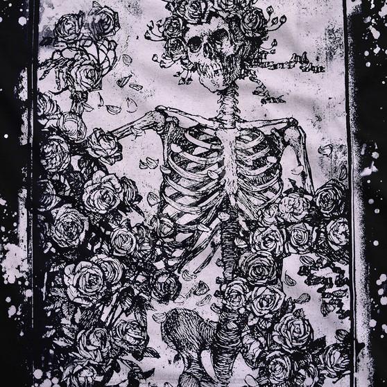 Liquid Blue Woodcut Havok Black T-Shirt