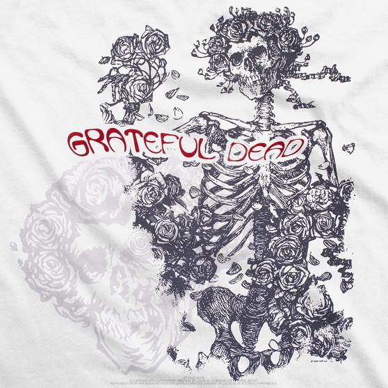 Liquid Blue Woodcut Redux White T-Shirt