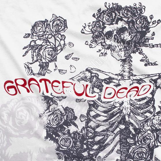 Liquid Blue Woodcut Redux White T-Shirt