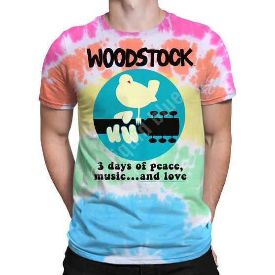 Liquid Blue Woodstock Banded Tie-Dye T-Shirt