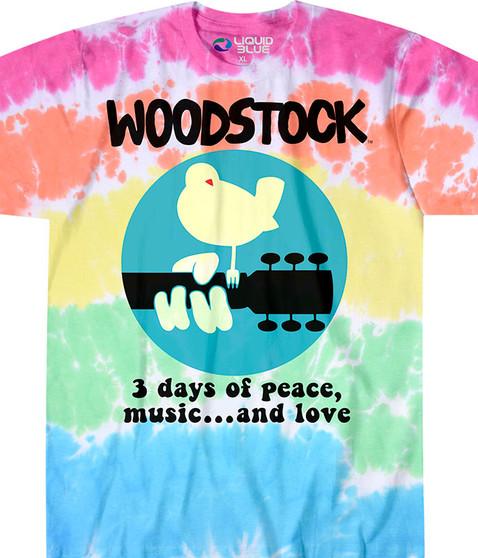 liquid blue Woodstock Banded Tie-Dye T-Shirt