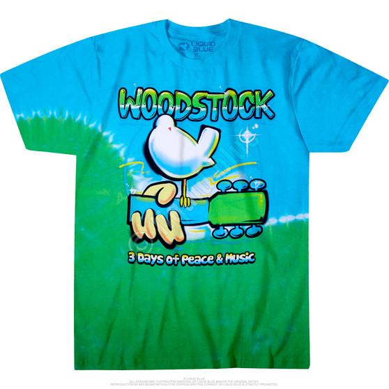 Liquid Blue Woodstock Graffiti Tie-Dye T-Shirt