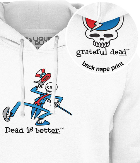 liquid blue Yankee Dead Is Better Hoodie