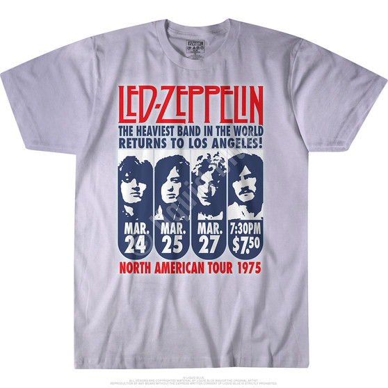 Liquid Blue Zeppelin LA 1975 Tie-Dye T-Shirt