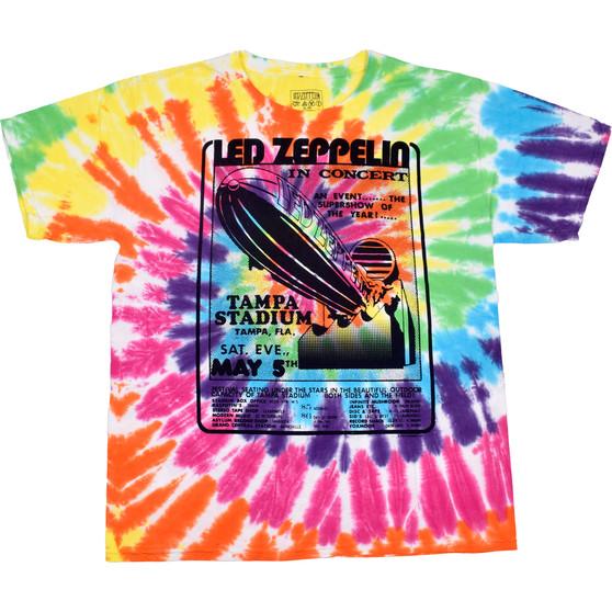 Liquid Blue Zeppelin Tampa Spiral Tie-Dye T-Shirt